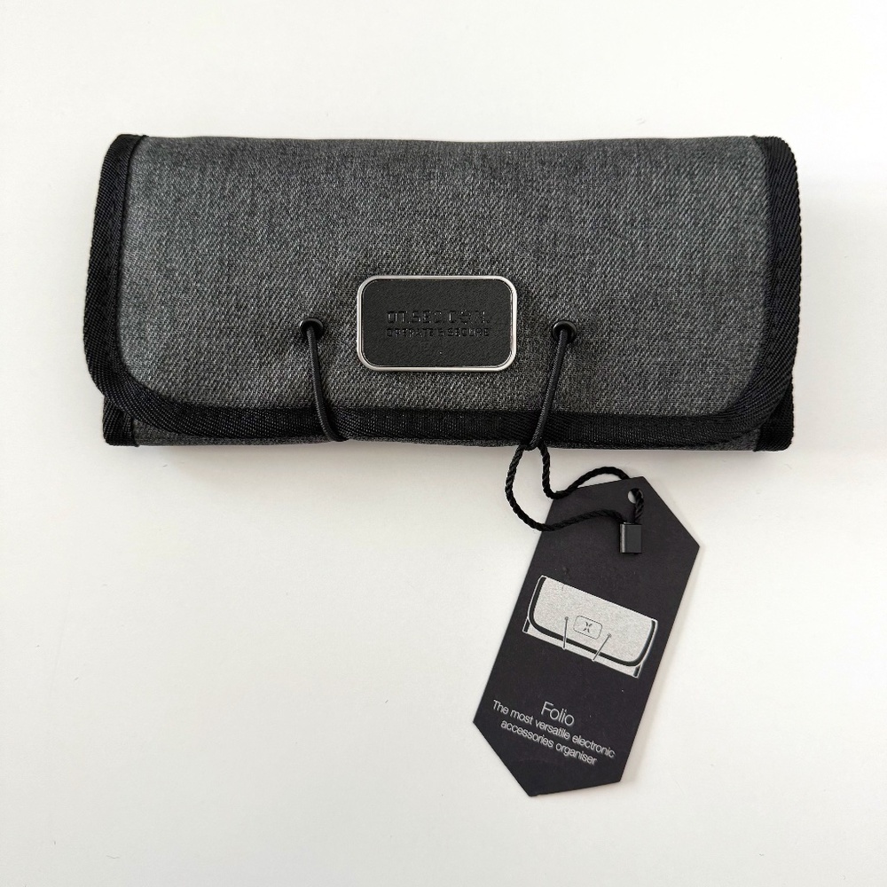 NWT Folio Black and Gray Accessories Organizer